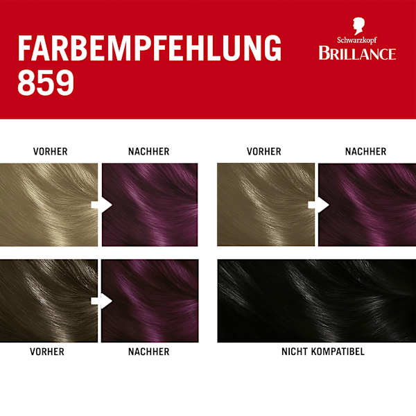 Haarfarbe 859 Violette Wildseide Schwarzkopf Brillance