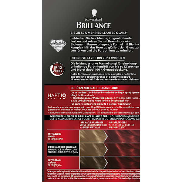 Haarfarbe 872 Intensivrot Schwarzkopf Brillance