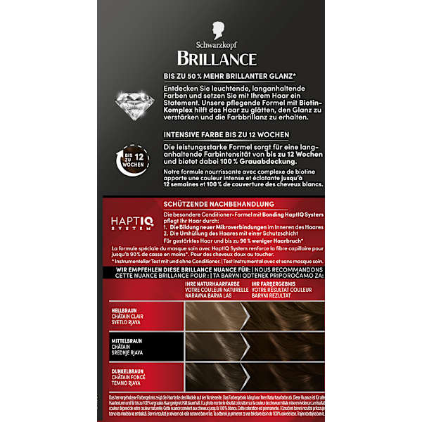 Haarfarbe 884 Kakaobraun Schwarzkopf Brillance