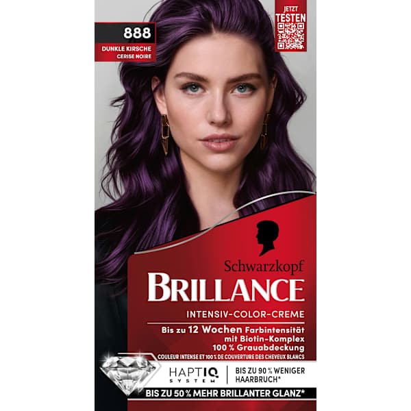 Haarfarbe 888 Dunkle Kirsche Schwarzkopf Brillance