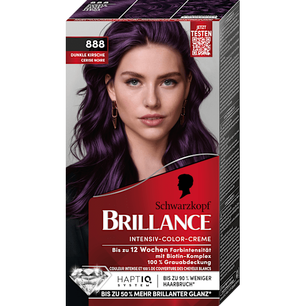 Haarfarbe 888 Dunkle Kirsche Schwarzkopf Brillance