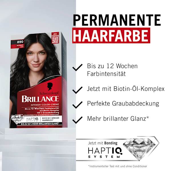 Haarfarbe 890 Schwarz Schwarzkopf Brillance