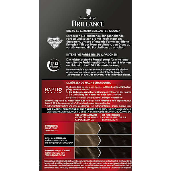 Haarfarbe 890 Schwarz Schwarzkopf Brillance