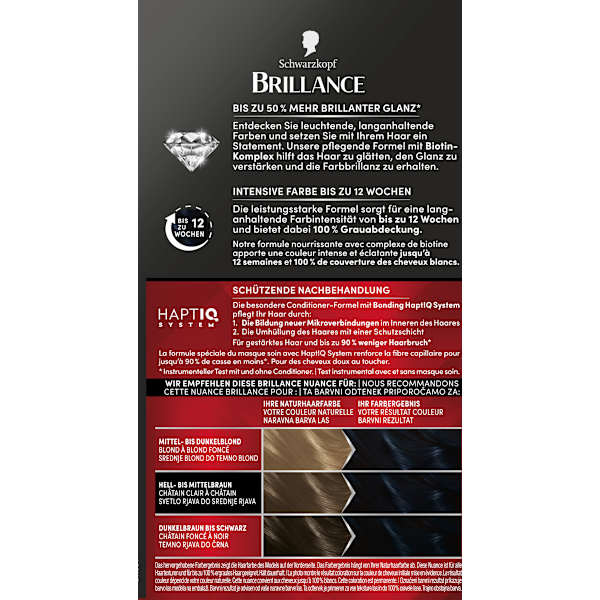Haarfarbe 891 Blauschwarz Schwarzkopf Brillance