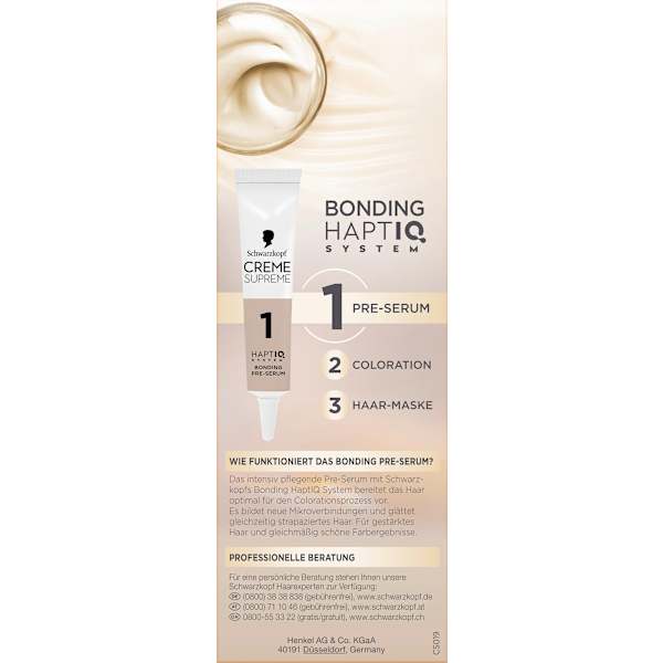 Haarfarbe 10-19 Extra-Helles Perlblond Schwarzkopf CREME SUPREME