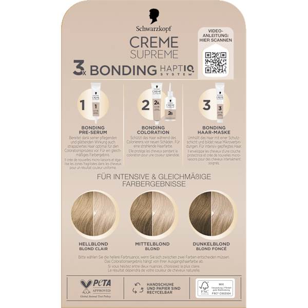 Haarfarbe 10-19 Extra-Helles Perlblond Schwarzkopf CREME SUPREME