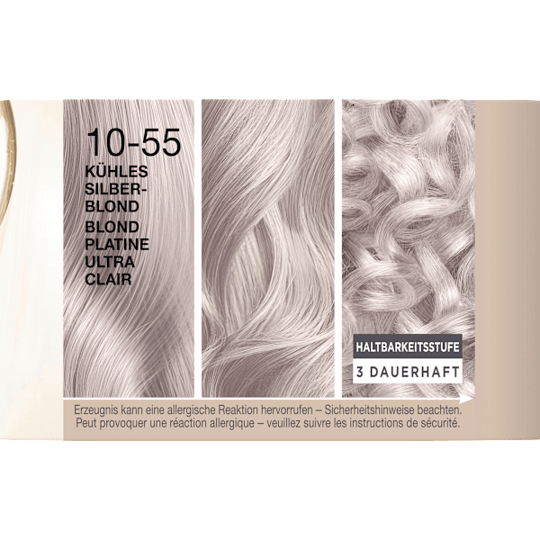 Haarfarbe 10-55 Kühles Silberblond Schwarzkopf CREME SUPREME