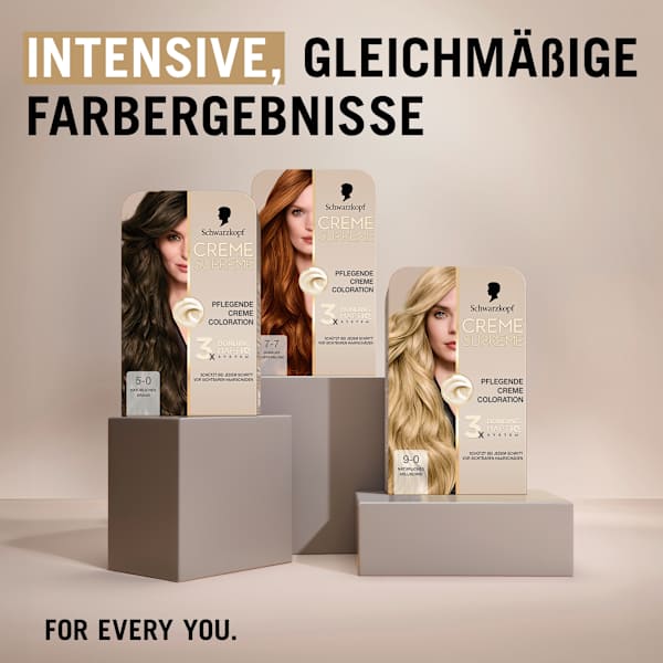 Haarfarbe 5-0 Natürliches Braun Schwarzkopf CREME SUPREME