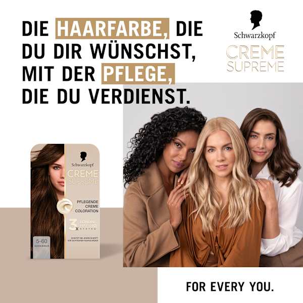 Haarfarbe 5-60 Schokobraun Schwarzkopf CREME SUPREME