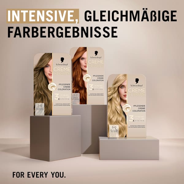 Haarfarbe 7-0 Natürliches Dunkelblond Schwarzkopf CREME SUPREME