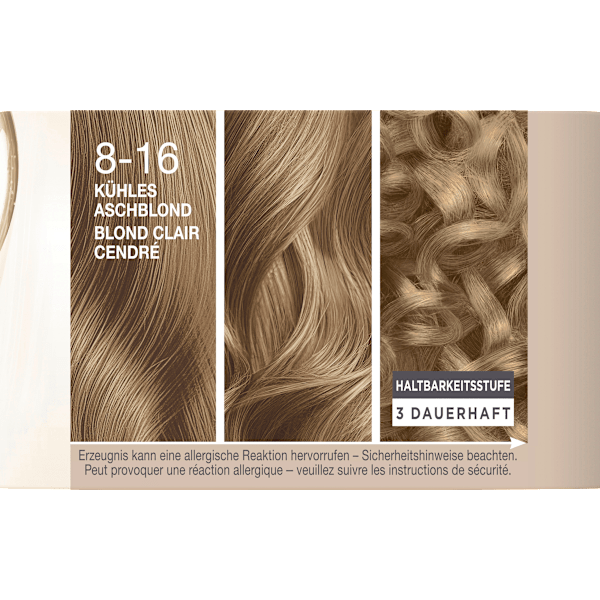 Haarfarbe 8-16 Kühles Aschblond Schwarzkopf CREME SUPREME