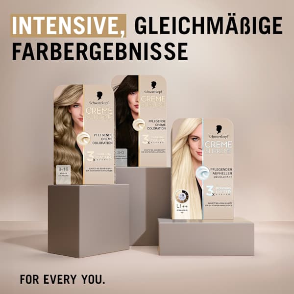 Haarfarbe 8-16 Kühles Aschblond Schwarzkopf CREME SUPREME