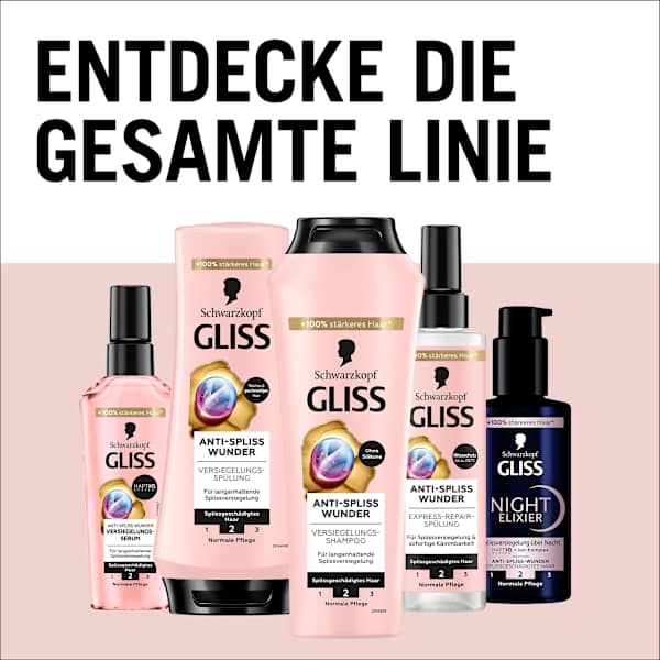 Shampoo Anti-Spliss Wunder Schwarzkopf GLISS
