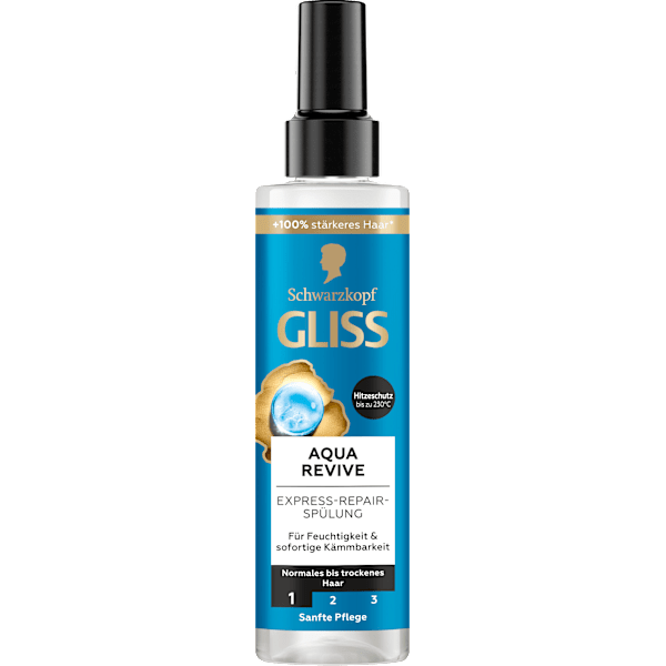 Sprüh-Conditioner Express-Repair Aqua Revive Schwarzkopf GLISS