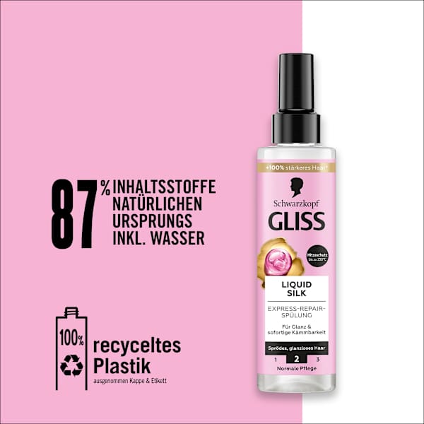 Sprüh-Conditioner Express-Repair Liquid Silk Schwarzkopf GLISS