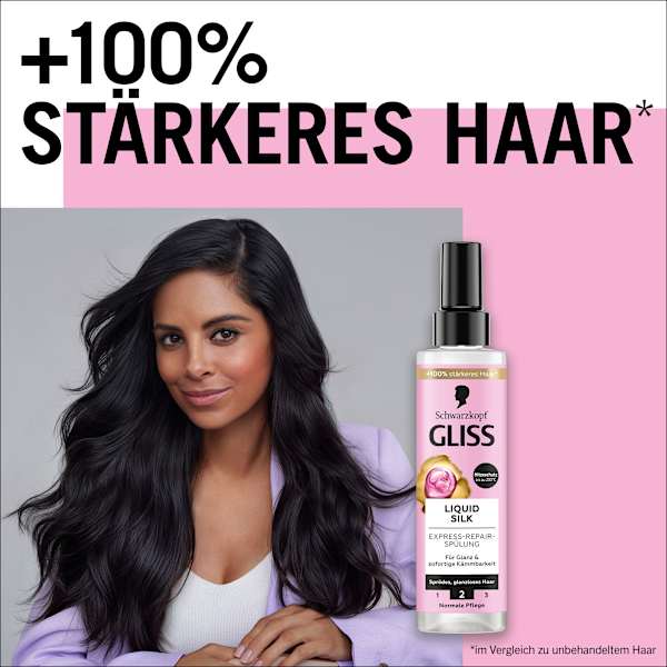 Sprüh-Conditioner Express-Repair Liquid Silk Schwarzkopf GLISS