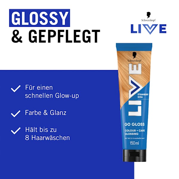 Farb-Glanzbehandlung Glossing Go Gloss, Strawberry Soda Schwarzkopf LIVE