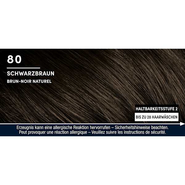 Intensivtönung Anti-Grau-Gel 80 Schwarzbraun Schwarzkopf Men Perfect