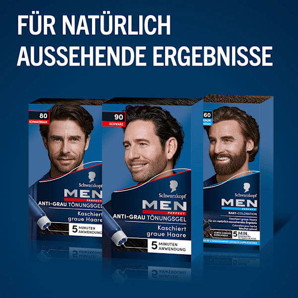 Intensivtönung Anti-Grau-Gel 90 Schwarz Schwarzkopf Men Perfect
