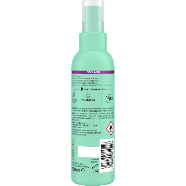 Föhn-Spray VOLUMEN Halt 3 Schwarzkopf taft