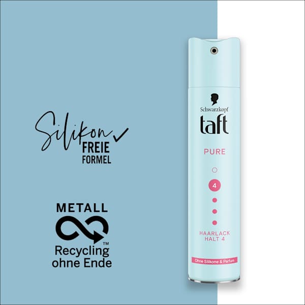 Haarlack PURE, ohne Silikone & Parfum Schwarzkopf taft