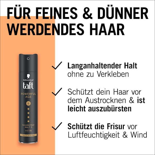 Haarspray POWERFUL AGE Halt 5 Schwarzkopf taft
