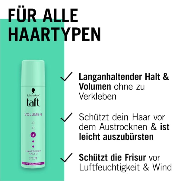 Haarspray VOLUMEN Halt 3, Reisegröße Schwarzkopf taft