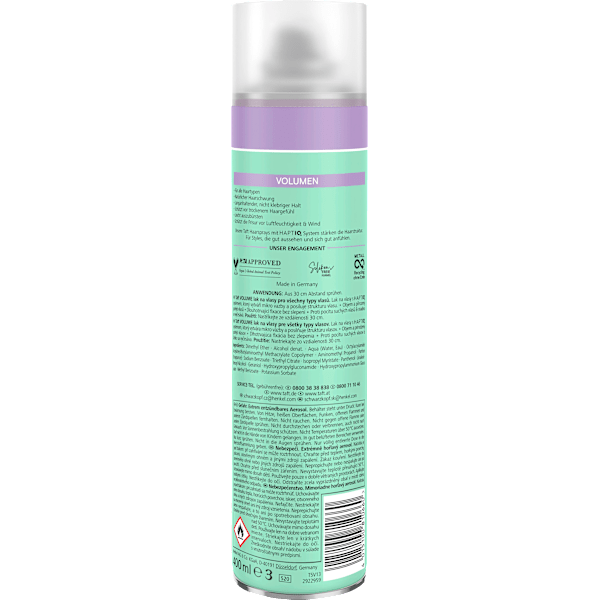 Haarspray VOLUMEN Halt 3 XXL Schwarzkopf taft