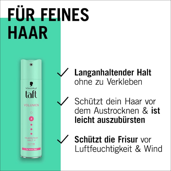 Haarspray VOLUMEN Halt 4 Schwarzkopf taft
