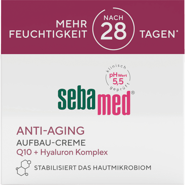 Anti Aging Gesichtscreme Q10 Aufbau sebamed