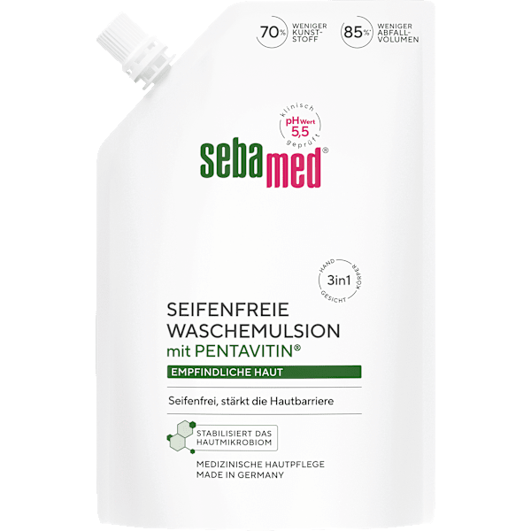 flüssige Waschemulsion, seifenfrei Nachfüllpack sebamed