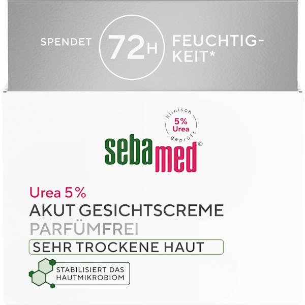 Gesichtscreme Akut Urea 5% sehr trockene Haut sebamed