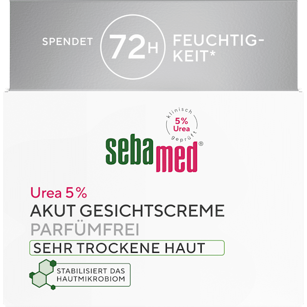 Gesichtscreme Akut Urea 5% sehr trockene Haut sebamed