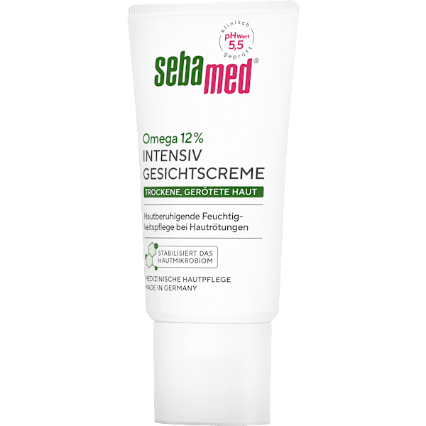 Gesichtscreme intensiv Omega 12% trockene, gerötete Haut sebamed