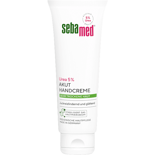 Handcreme trockene Haut Urea Akut sebamed