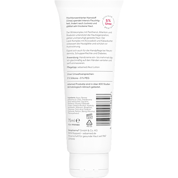 Handcreme trockene Haut Urea Akut sebamed