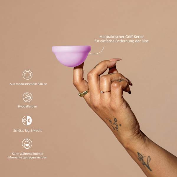Menstruationsscheibe Lila Gr. M SELENACARE