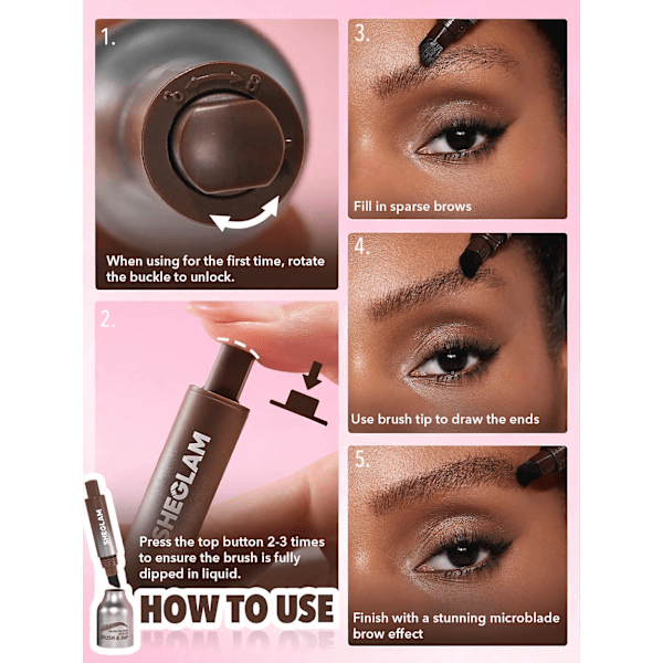 Augenbrauenstift Brow-Fection Angled Brush & Dip Auburn SHEGLAM