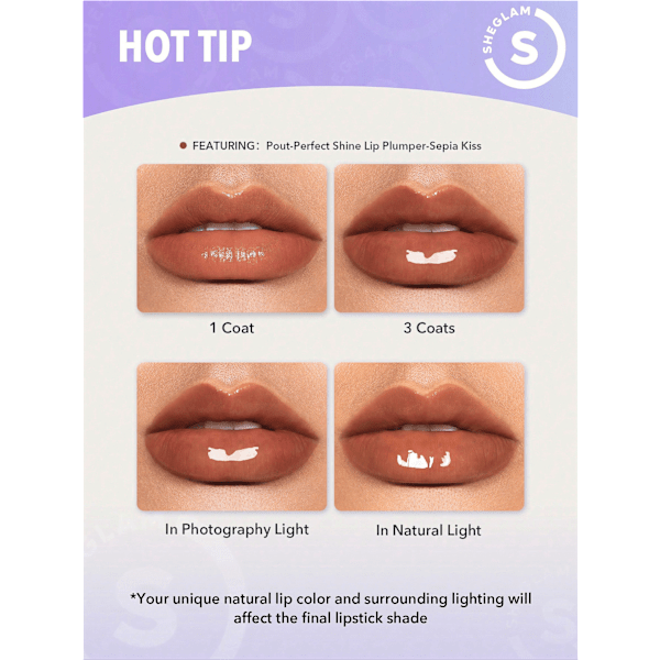 Lippenstift Plumper Shine Hot Cocoa SHEGLAM