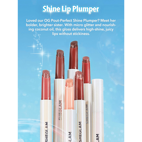 Lippenstift Shimmer Plumper-Sepia Kiss SHEGLAM