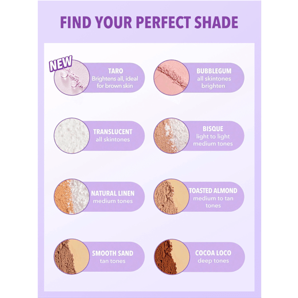 Puder Duo Face&Under Eye Taro SHEGLAM