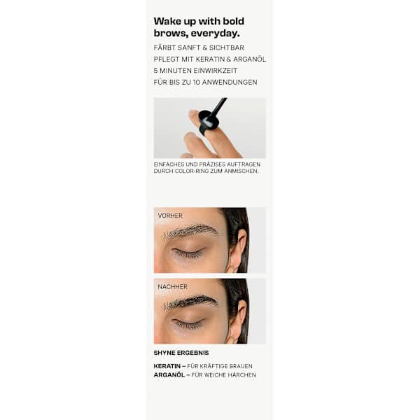 Augenbrauenfarbe Brow Color Dunkelbraun SHYNE Professional