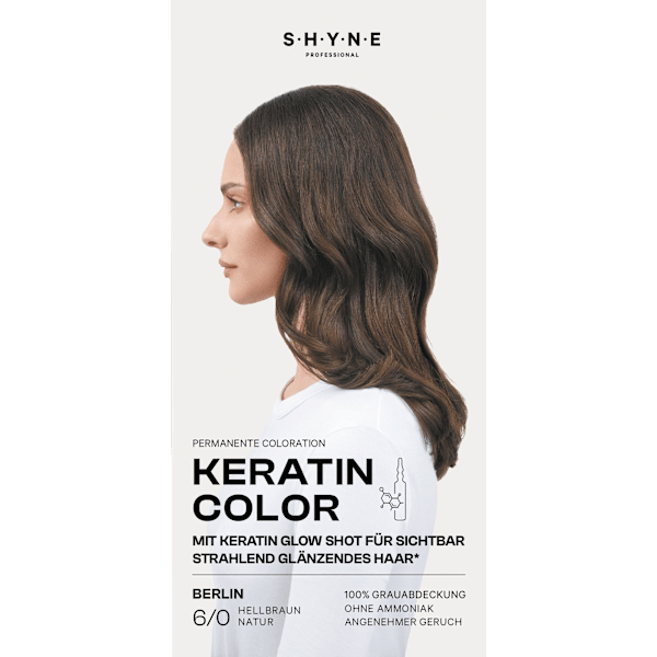 Haarfarbe 6/0 Berlin Hellbraun Natur SHYNE Professional
