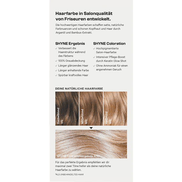 Haarfarbe 9/60 San Francisco Hellblond Asch-Intensiv SHYNE Professional