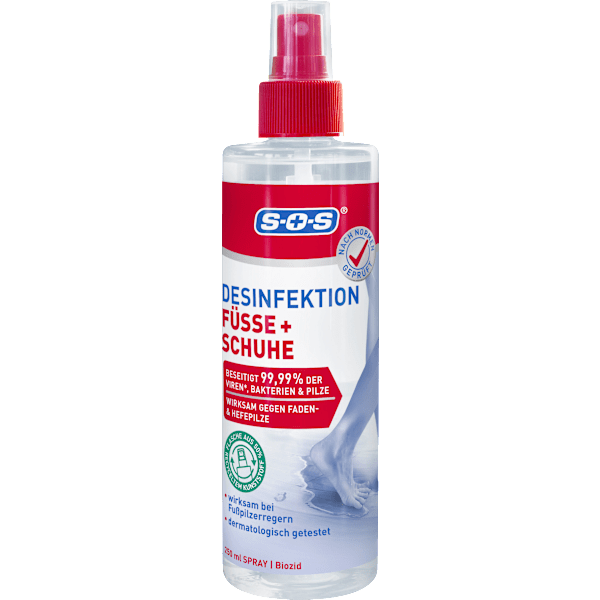 Desinfektionsspray für Füße & Schuhe SOS