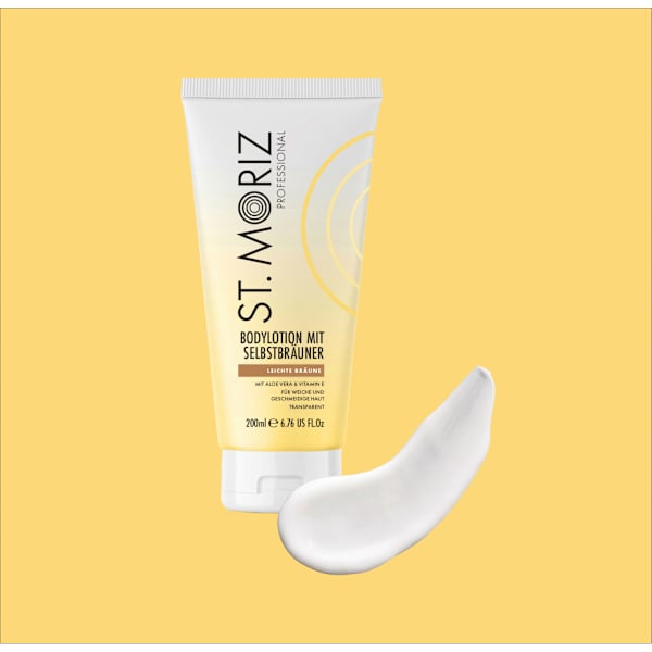 Bodylotion mit Selbstbräuner, leichte Bräune St. Moriz