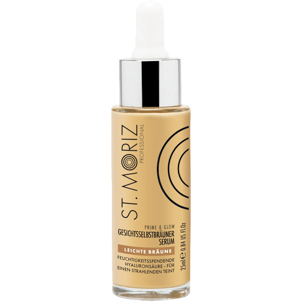 Selbstbräuner Serum Gesicht Prime & Glow, leichte Bräune St. Moriz