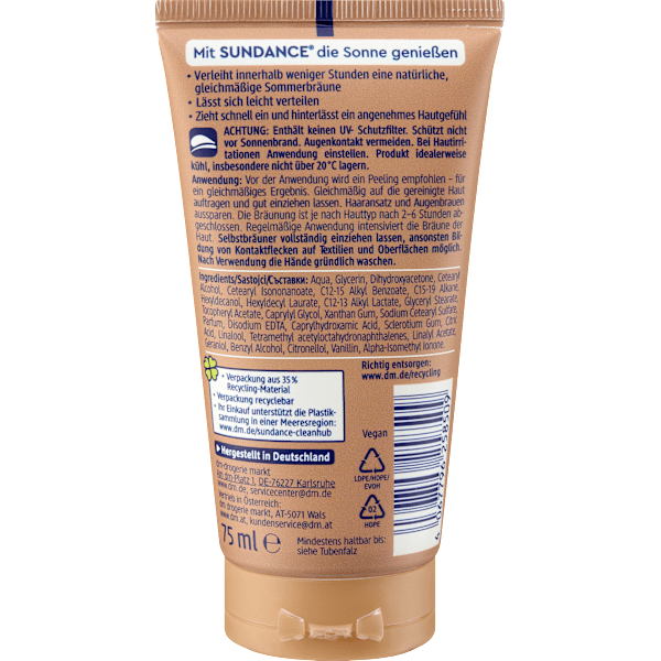 Selbstbräuner Creme Gesicht, TEINT SUNDANCE