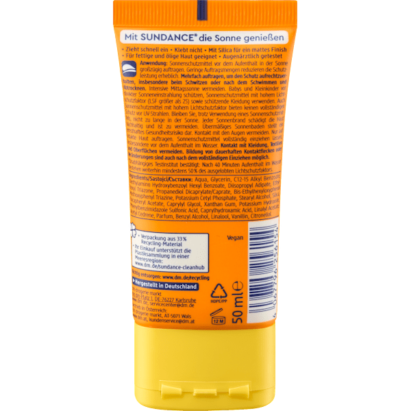 Sonnenfluid Gesicht oil control, LSF 30 SUNDANCE