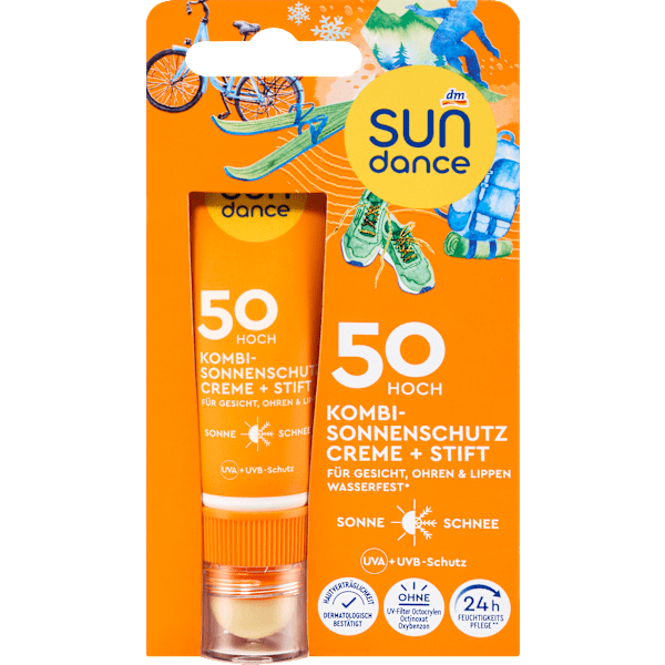 Sonnenschutz Kombi Gesicht Creme + Stift LSF 50 (25 ml & 3 g) SUNDANCE